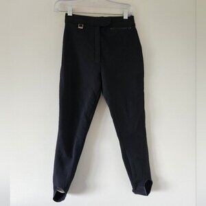 FERA | Skiwear wool stirrup ski pants black sz 8R